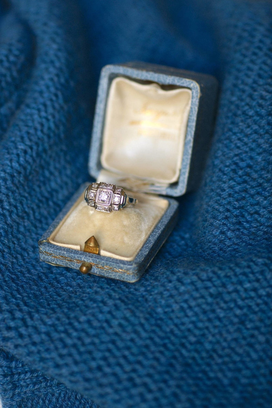 Art Deco Platinum and Diamond Ring - Penelope Gallery
