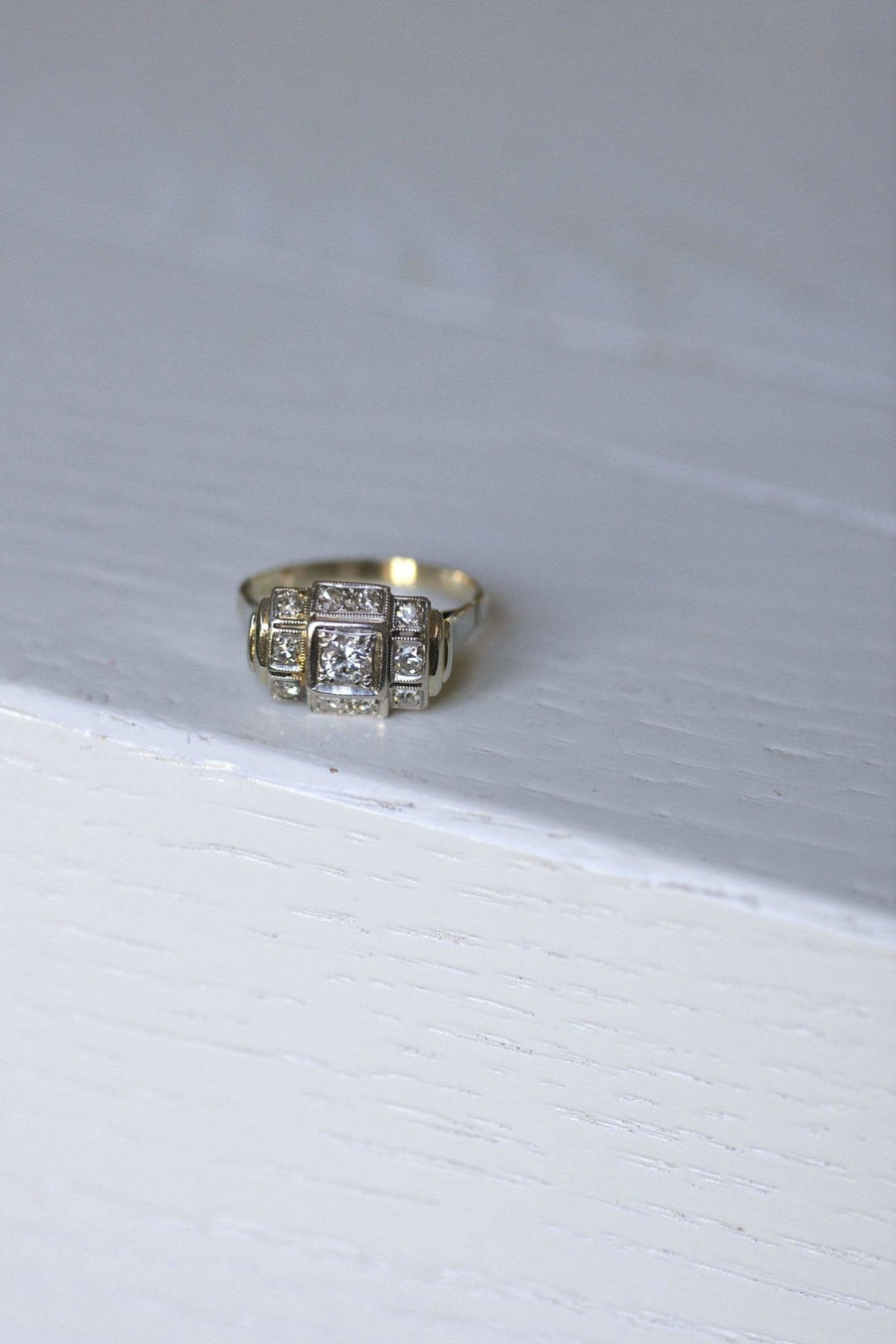 Art Deco Platinum and Diamond Ring - Penelope Gallery