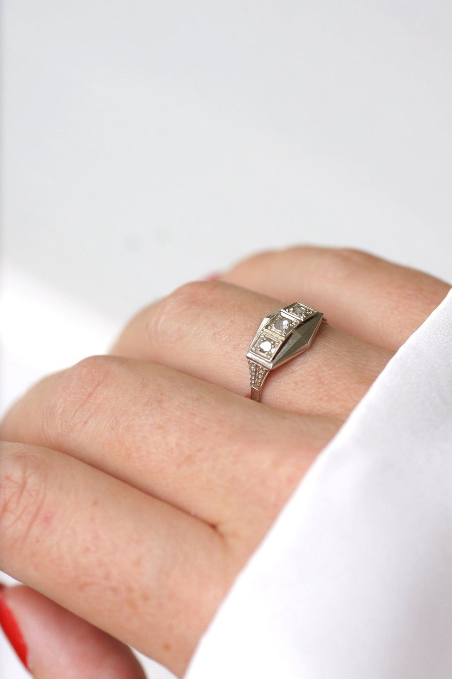 Art Deco diamond band ring - Penelope Gallery