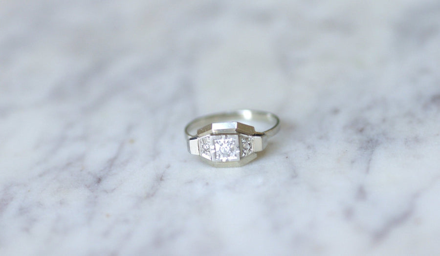 Art Deco diamond band ring - Penelope Gallery