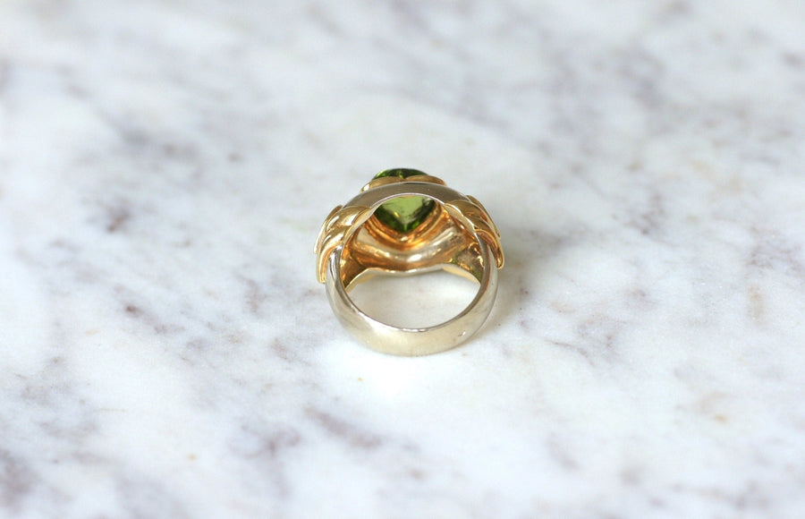 Peridot and citrine heart ring - Penelope Gallery