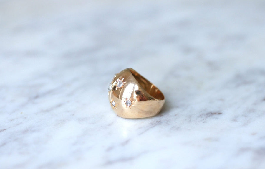 Pink gold and diamond constellation ring - Galerie Pénélope