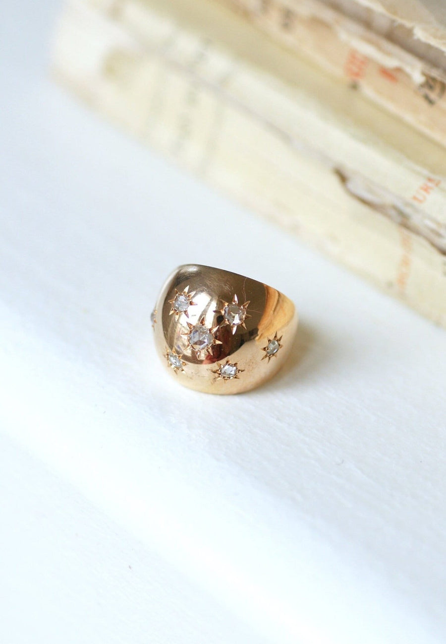 Pink gold and diamond constellation ring - Galerie Pénélope