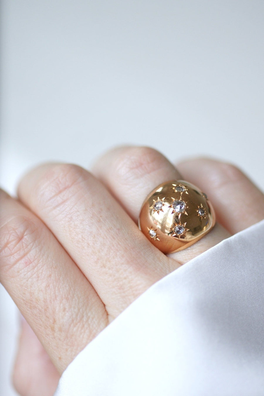 Pink gold and diamond constellation ring - Galerie Pénélope