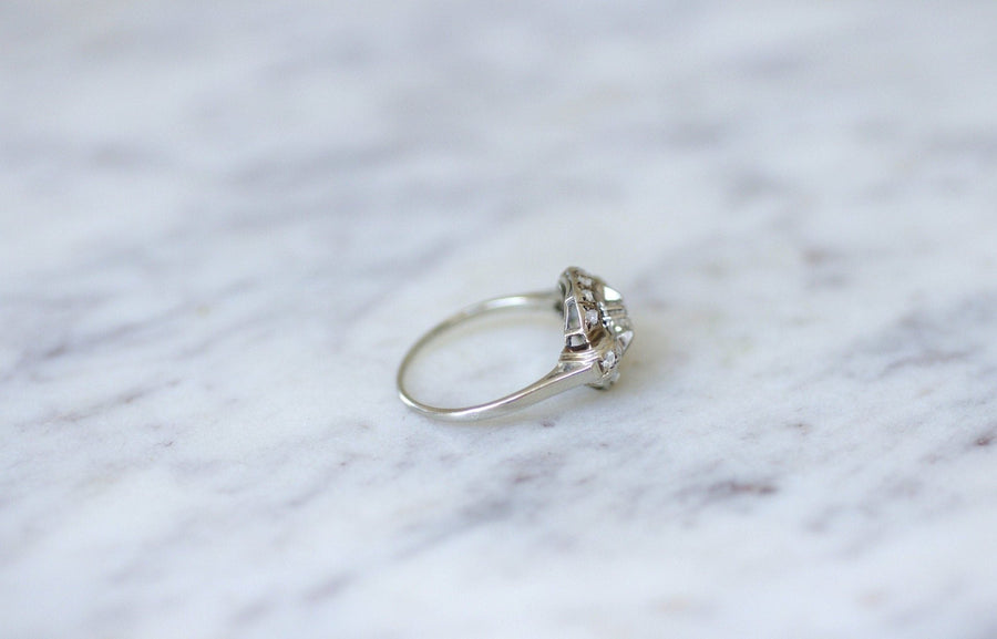 Square Art Deco diamond ring - Galerie Pénélope