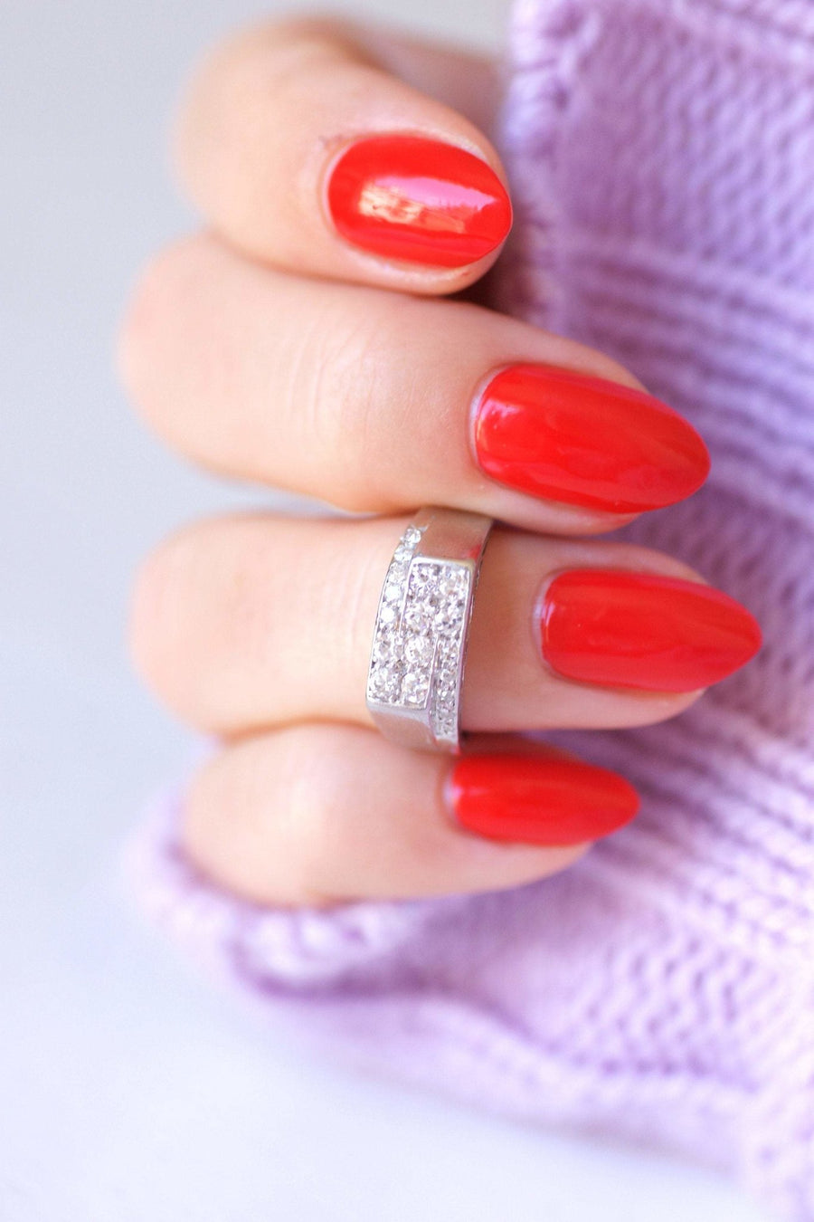 Art Deco knight ring, diamonds and platinum - Galerie Pénélope