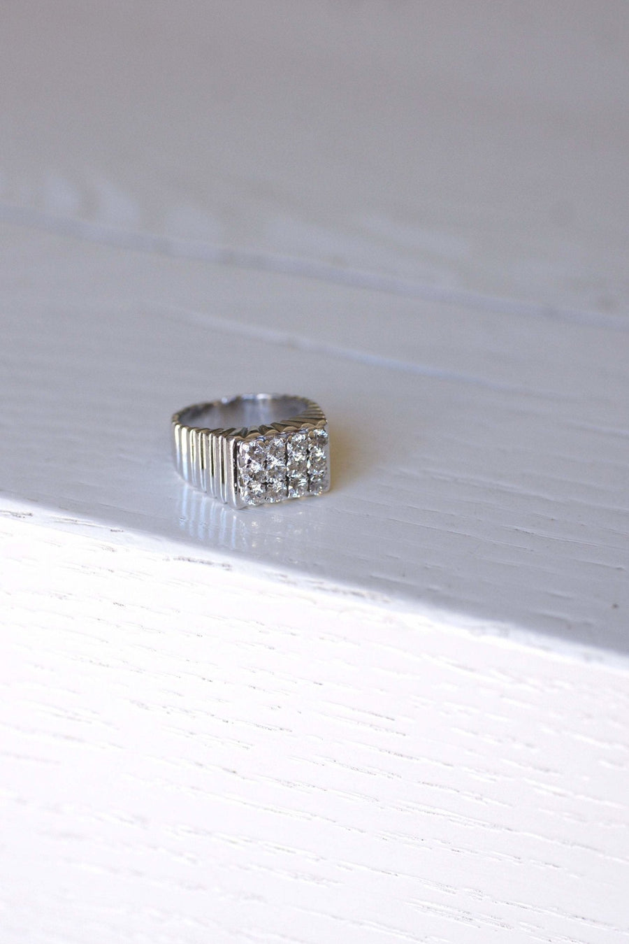Art Deco diamond signet ring - Penelope Gallery