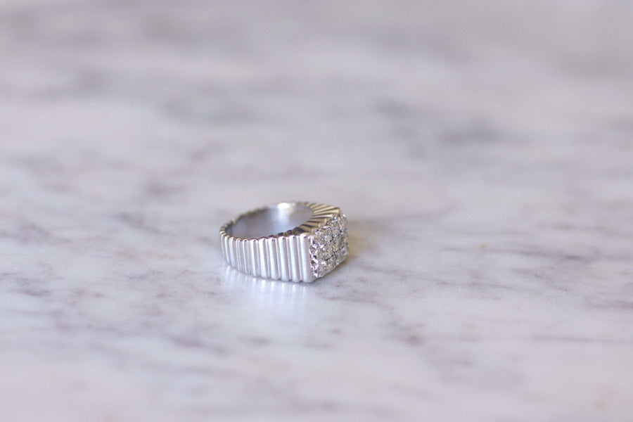 Art Deco diamond signet ring - Penelope Gallery