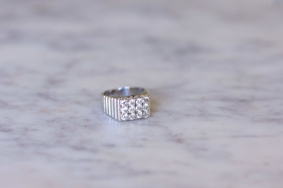 Art Deco diamond signet ring - Penelope Gallery