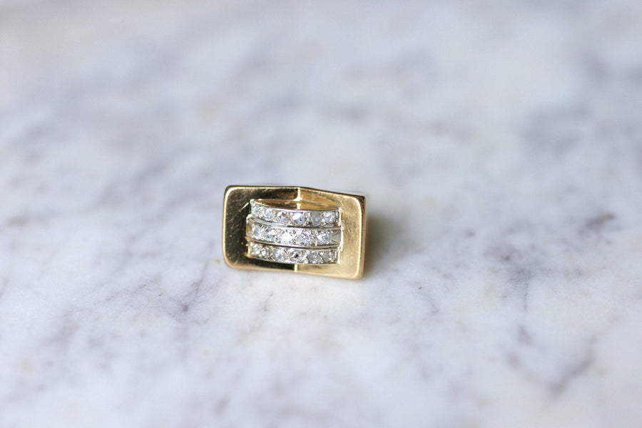 Gold and diamond signet ring - Penelope Gallery