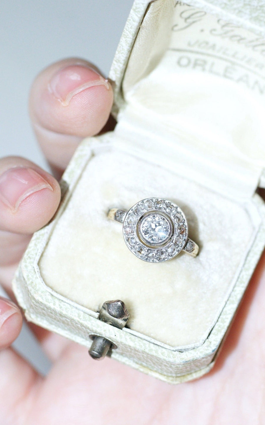 Round diamond target ring - Penelope Gallery