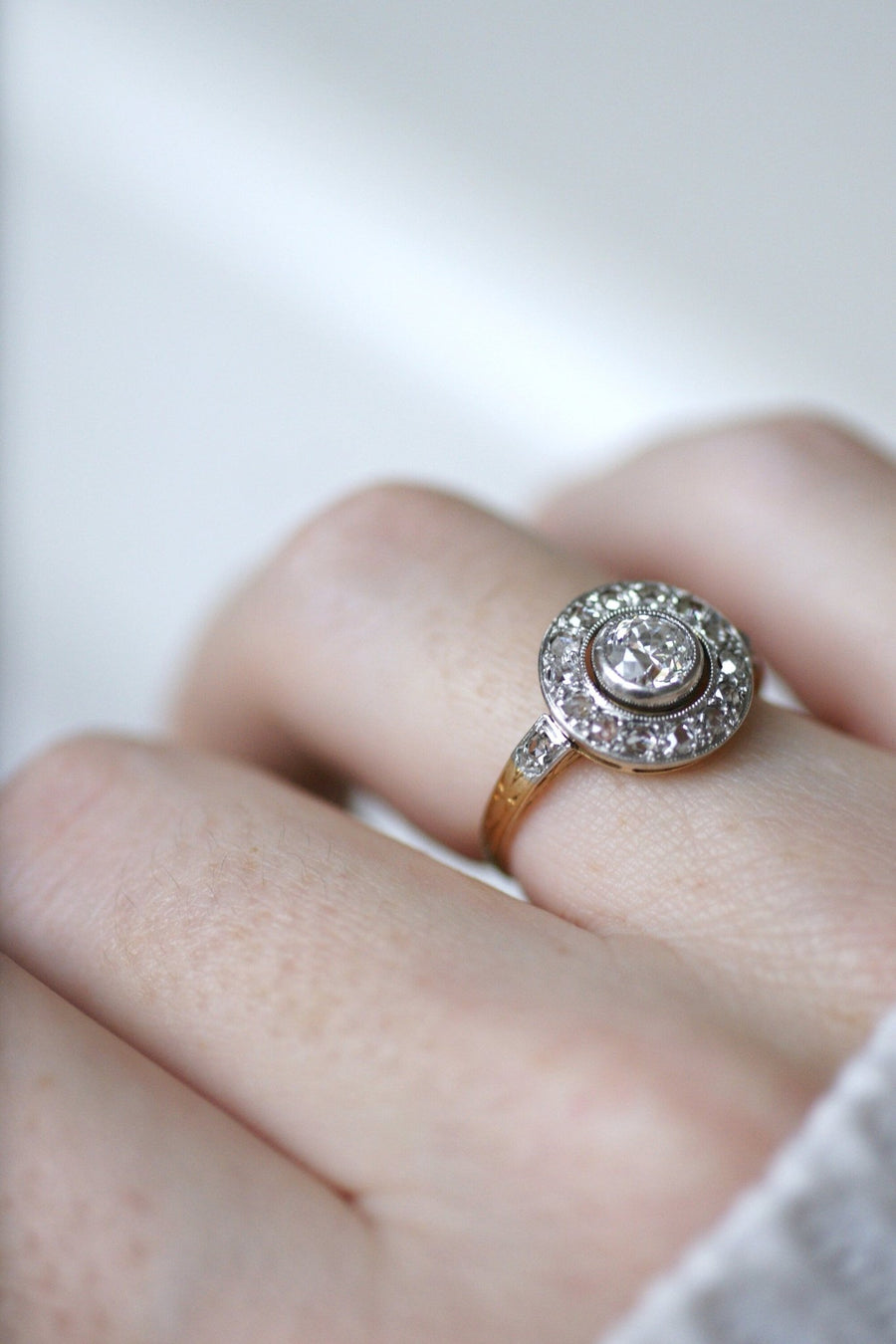Round diamond target ring - Penelope Gallery