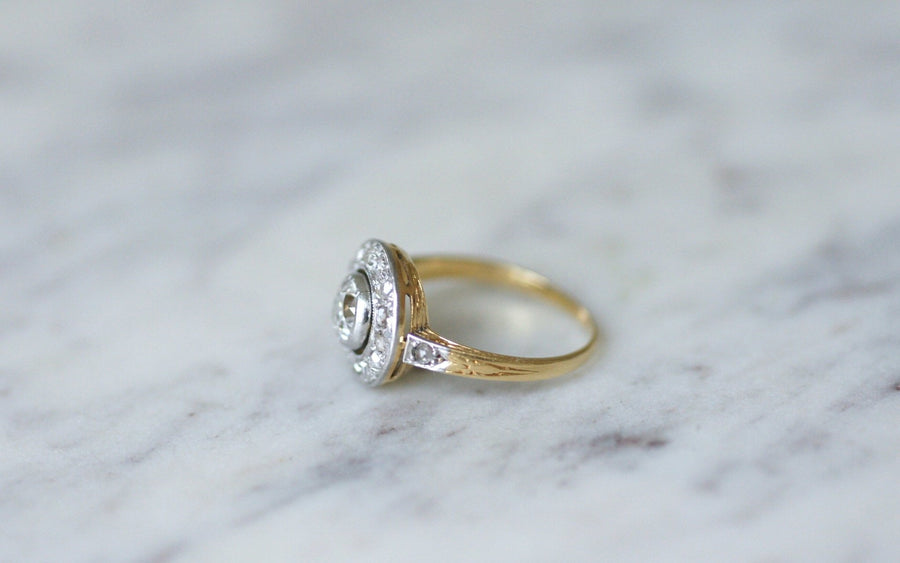 Round diamond target ring - Penelope Gallery
