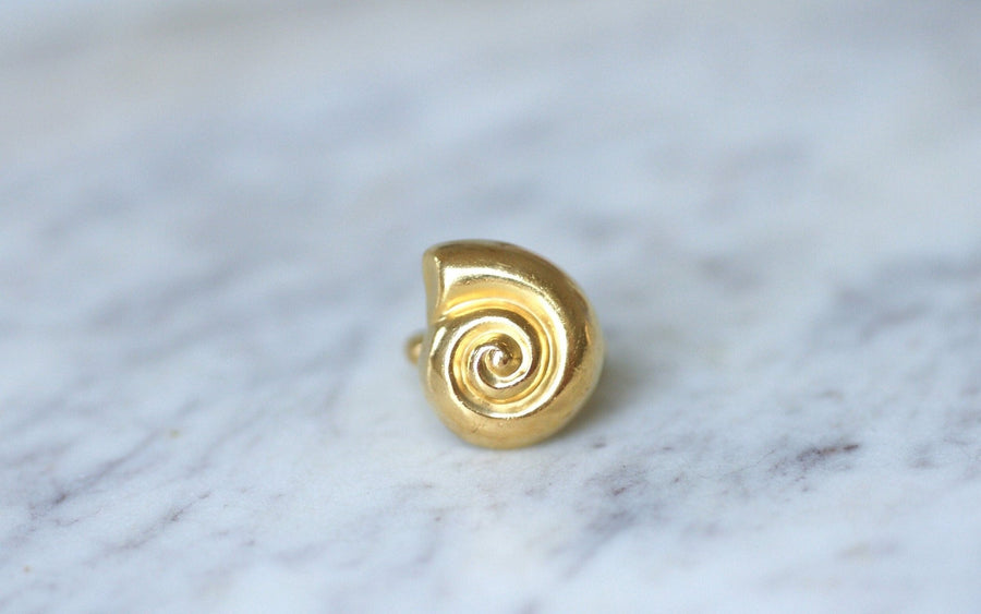 Lalaounis gold shell ring - Galerie Pénélope