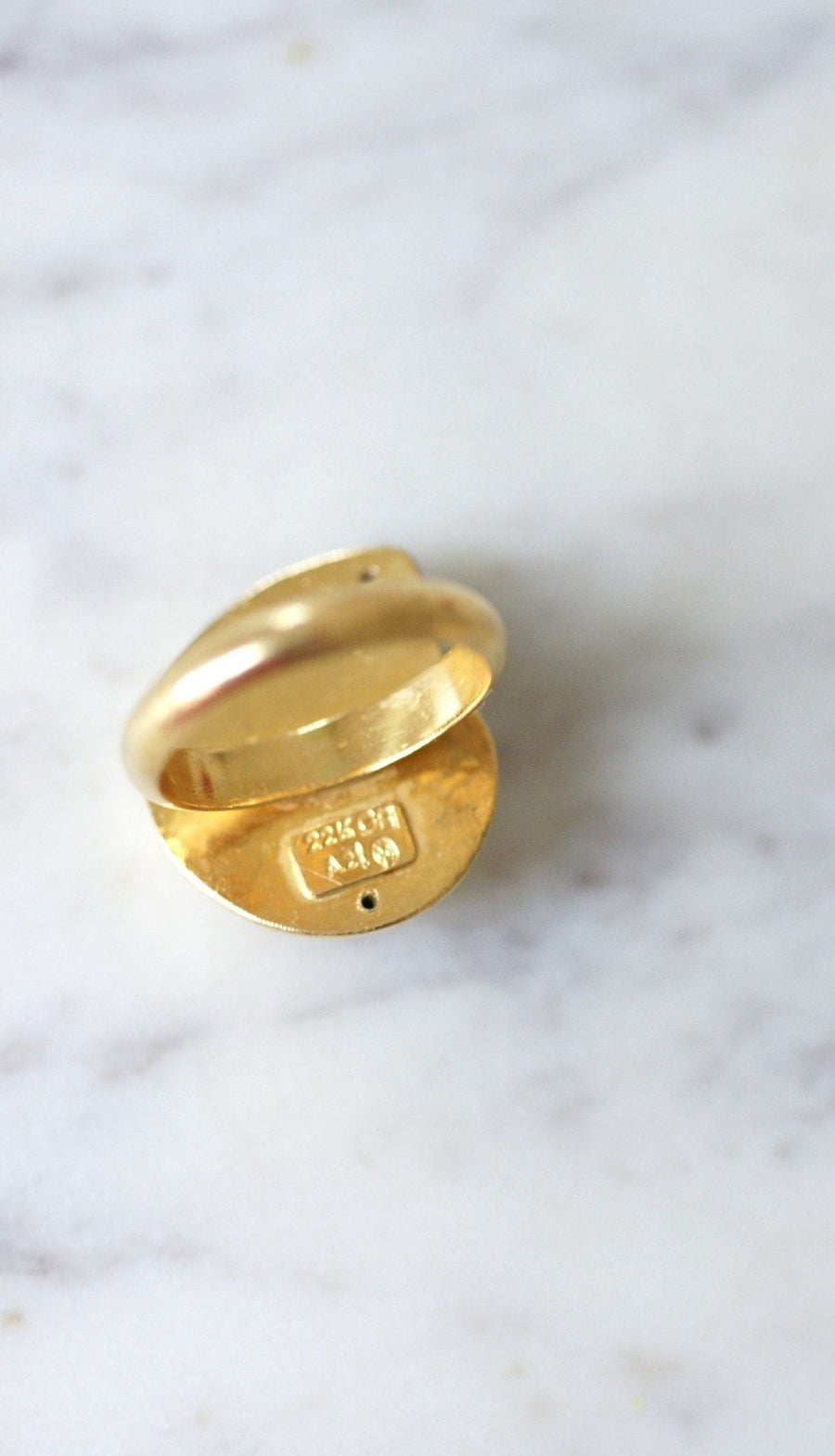 Lalaounis gold shell ring - Galerie Pénélope