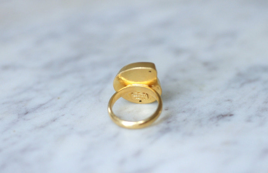 Lalaounis gold shell ring - Galerie Pénélope