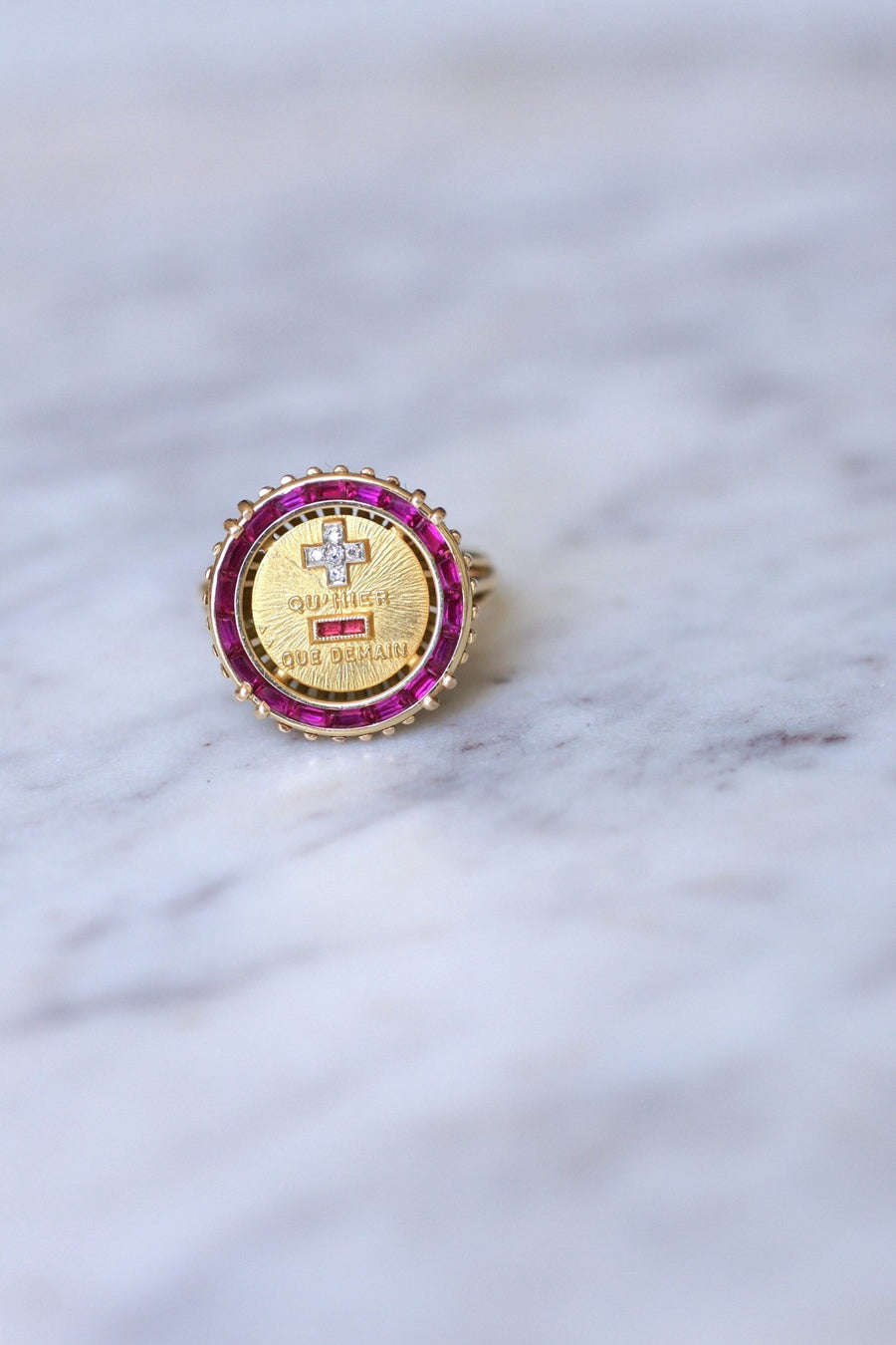 Vintage A.AUGIS love ring - Penelope Gallery