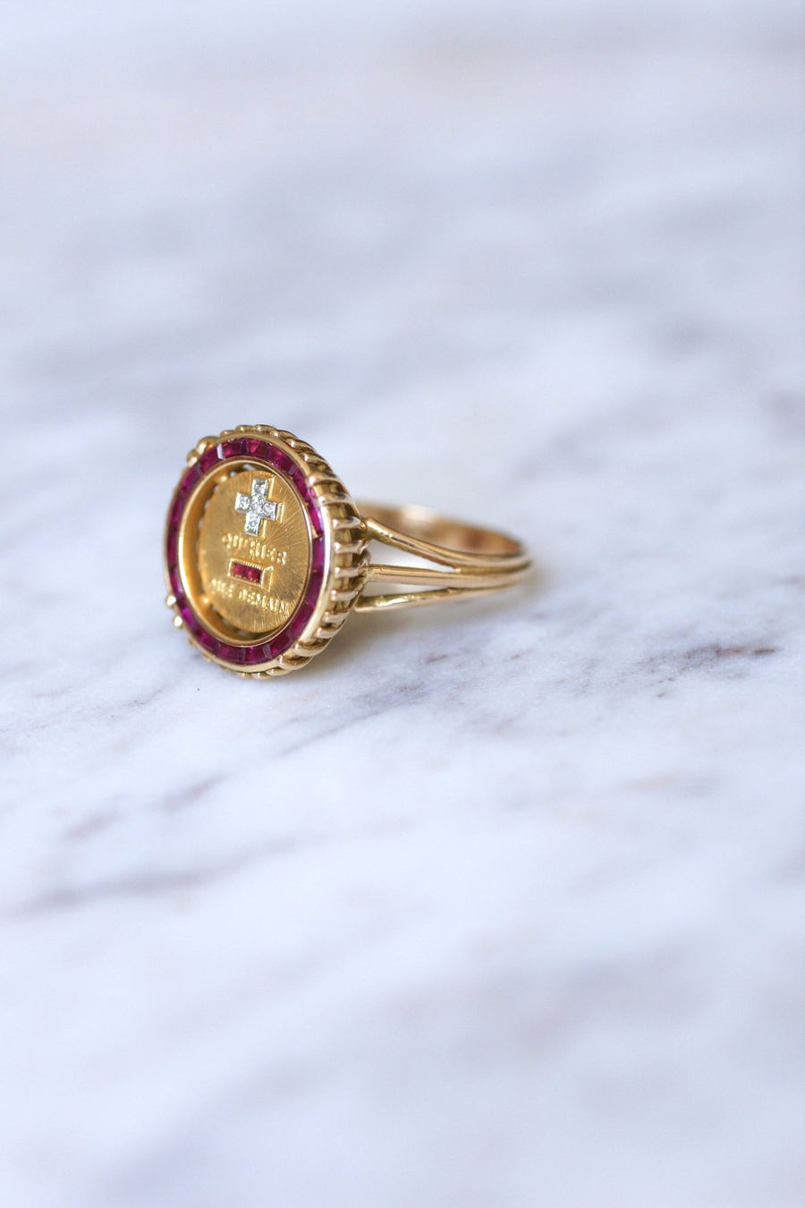 Vintage A.AUGIS love ring - Penelope Gallery