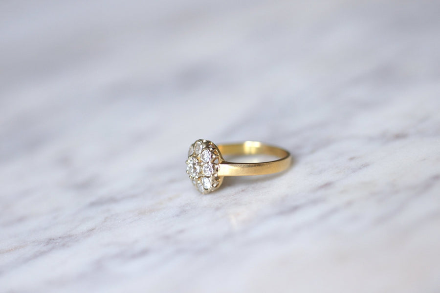 Antique daisy diamond engagement ring - Penelope Gallery