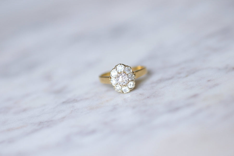 Antique daisy diamond engagement ring - Penelope Gallery