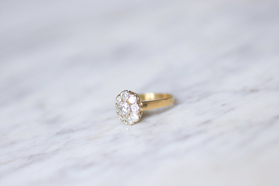 Antique daisy diamond engagement ring - Penelope Gallery