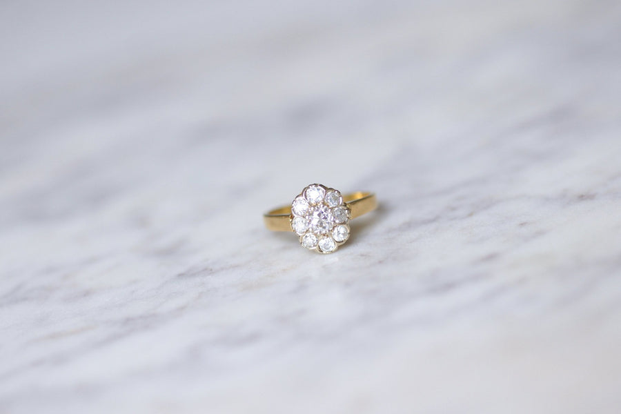 Antique daisy diamond engagement ring - Penelope Gallery