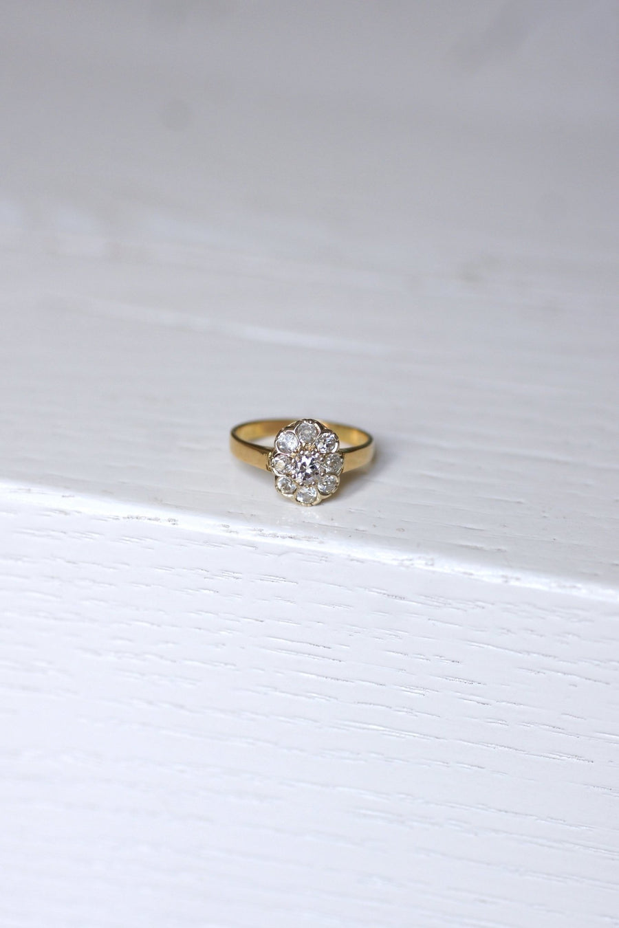 Antique daisy diamond engagement ring - Penelope Gallery