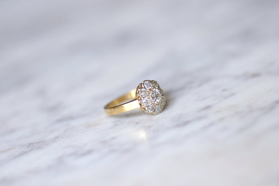 Antique daisy diamond engagement ring - Penelope Gallery