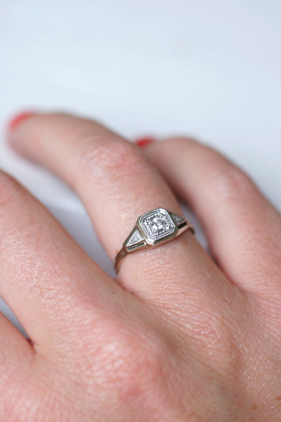 Art Deco diamond engagement ring - Penelope Gallery