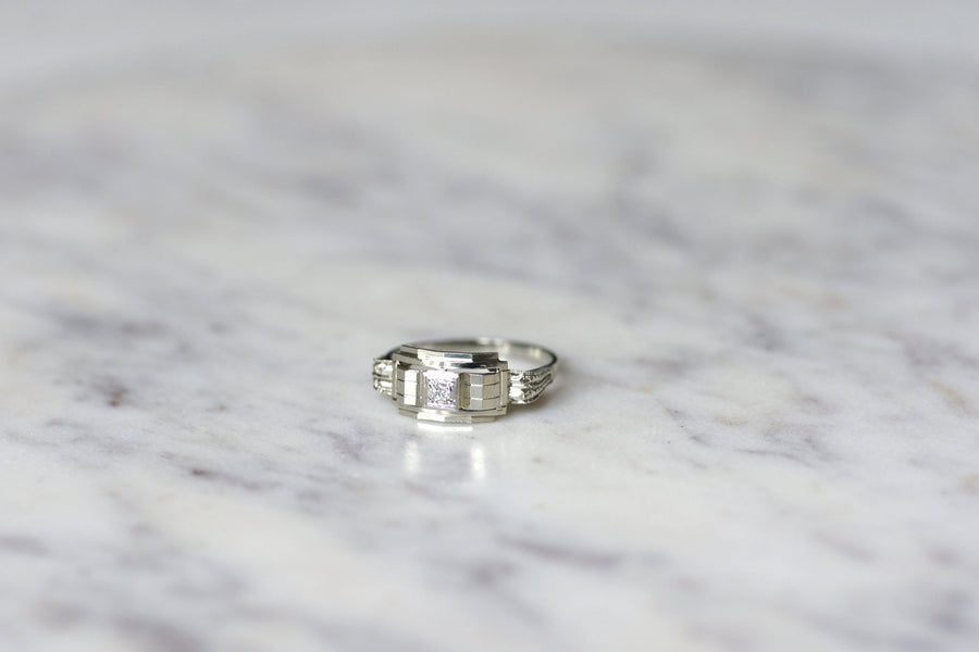 Geometric Art Deco Engagement Ring - Penelope Gallery