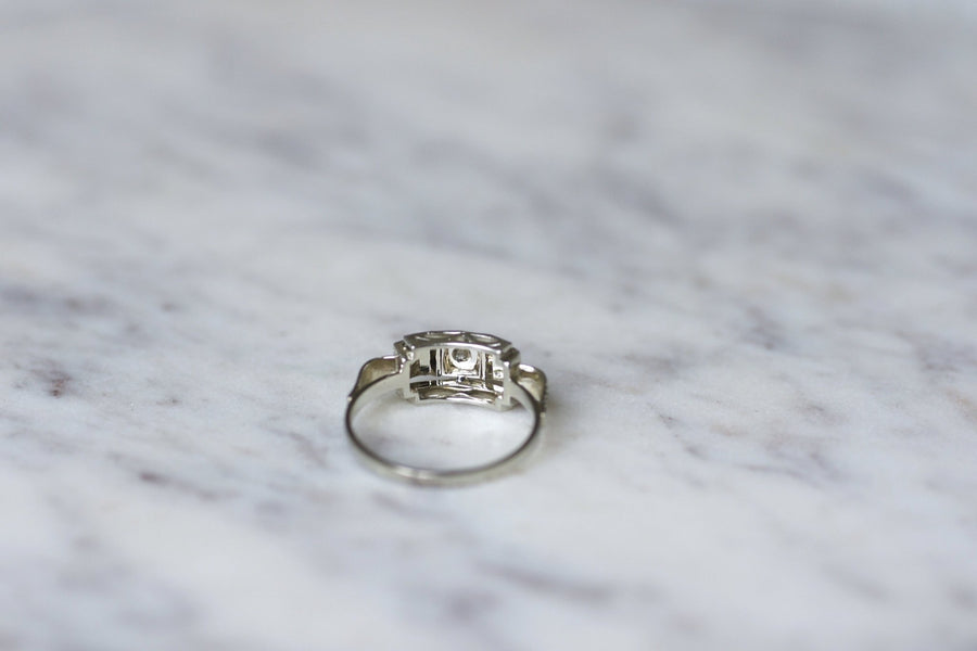 Geometric Art Deco Engagement Ring - Penelope Gallery