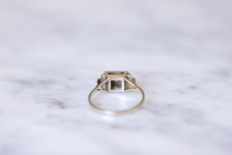 Art Deco white gold and diamond engagement ring - Galerie Pénélope