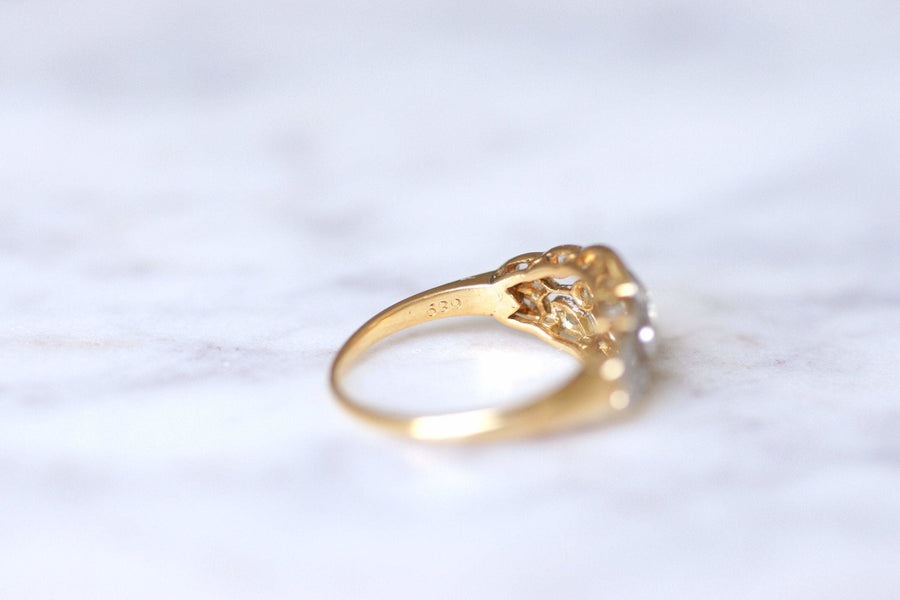 Belle Epoque gold and diamonds bandeau engagement ring - Galerie Pénélope