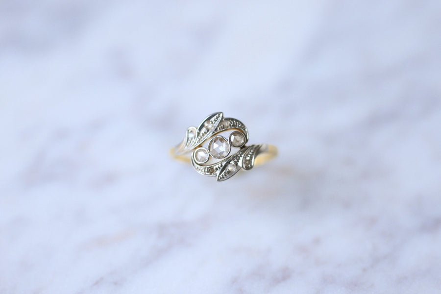Belle Epoque gold and diamond engagement ring - Galerie Pénélope