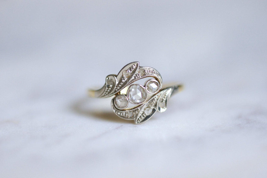 Belle Epoque gold and diamond engagement ring - Galerie Pénélope