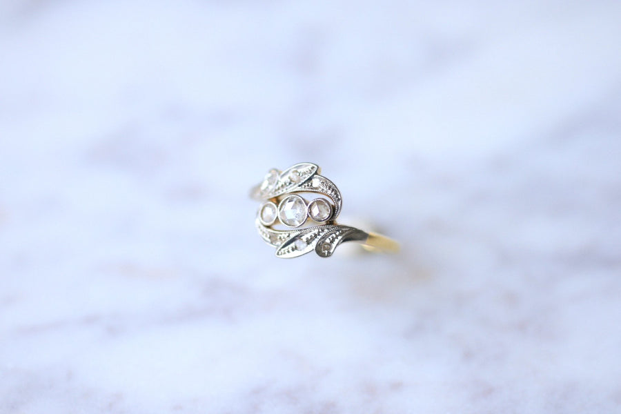 Belle Epoque gold and diamond engagement ring - Galerie Pénélope