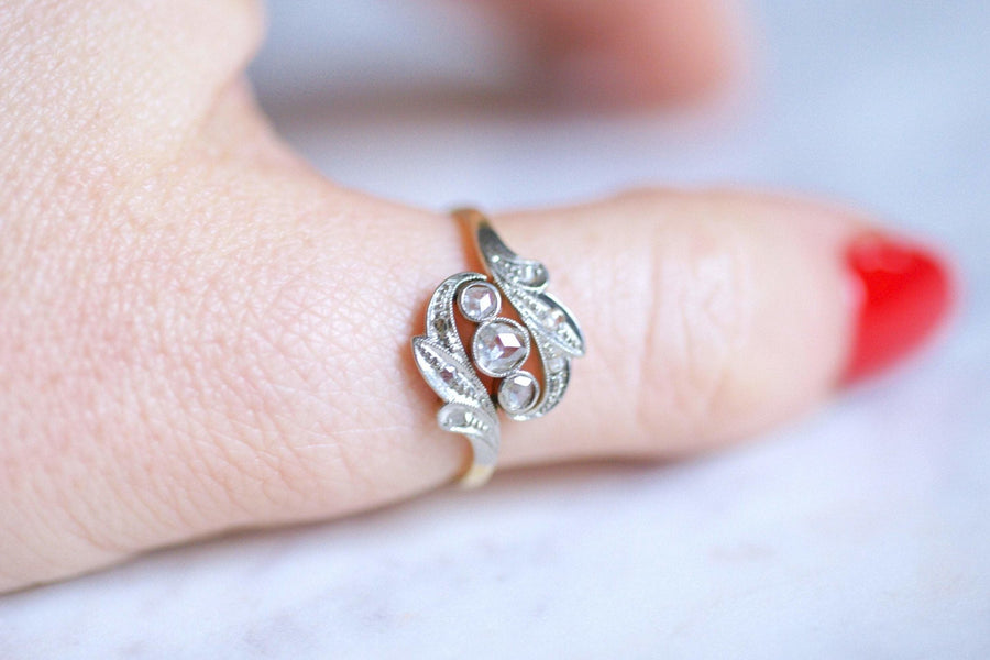 Belle Epoque gold and diamond engagement ring - Galerie Pénélope