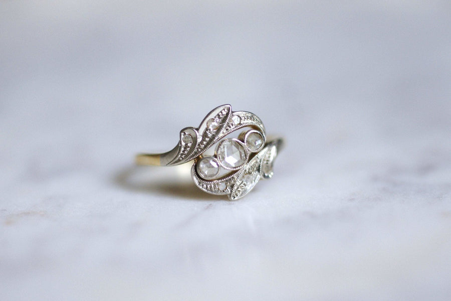 Belle Epoque gold and diamond engagement ring - Galerie Pénélope