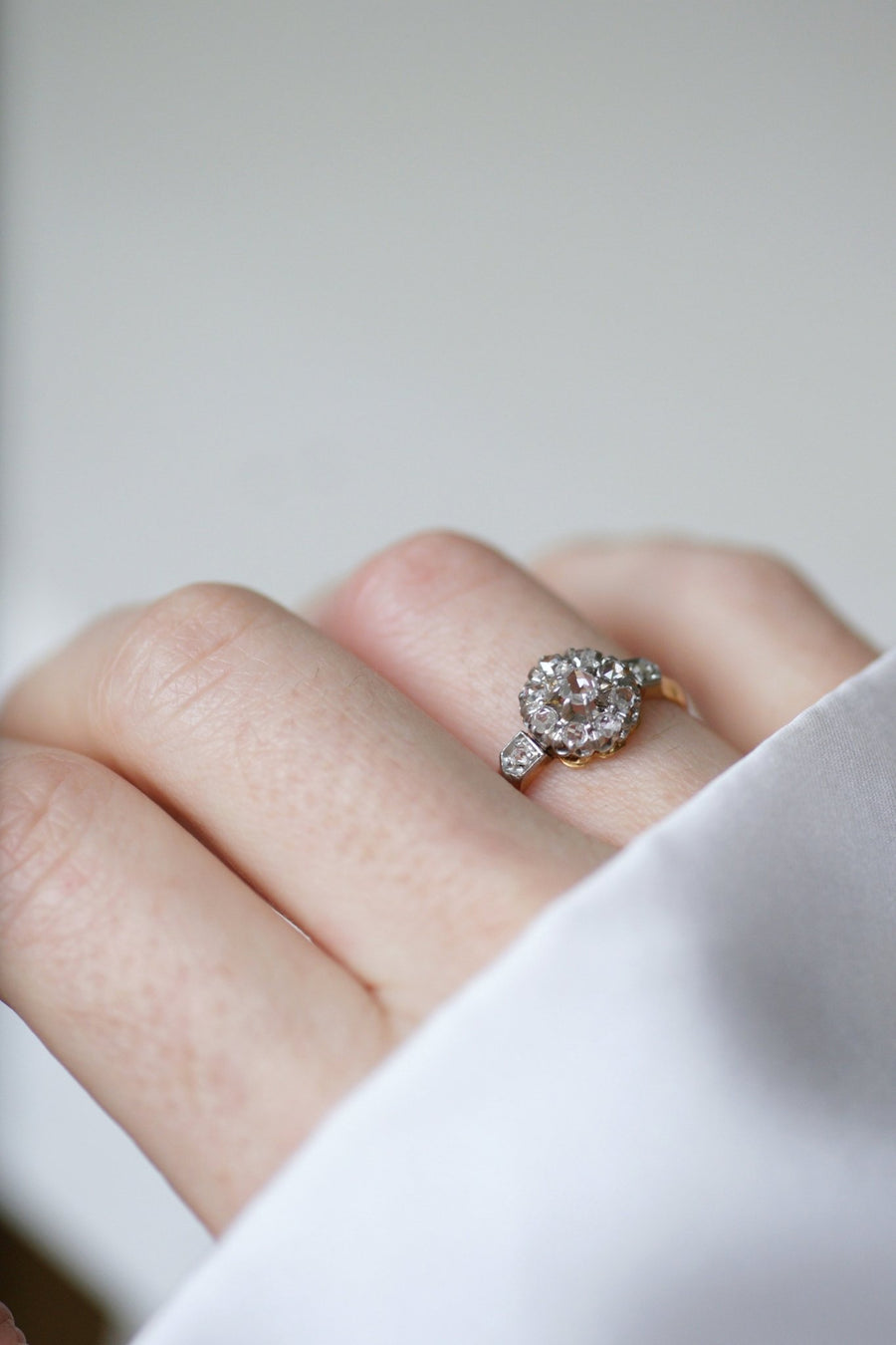 Daisy diamond engagement ring - Penelope Gallery