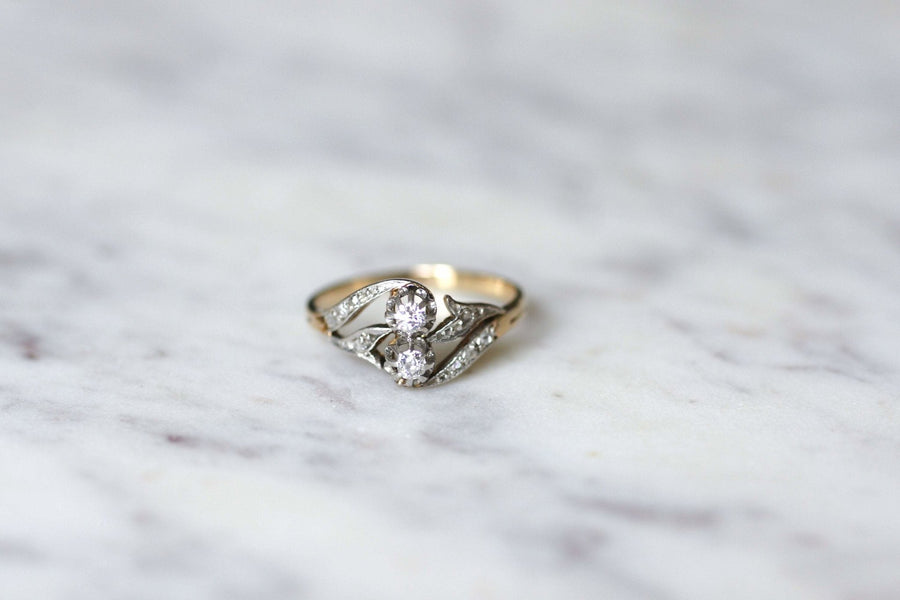 You & Me Diamond Engagement Ring - Penelope Gallery