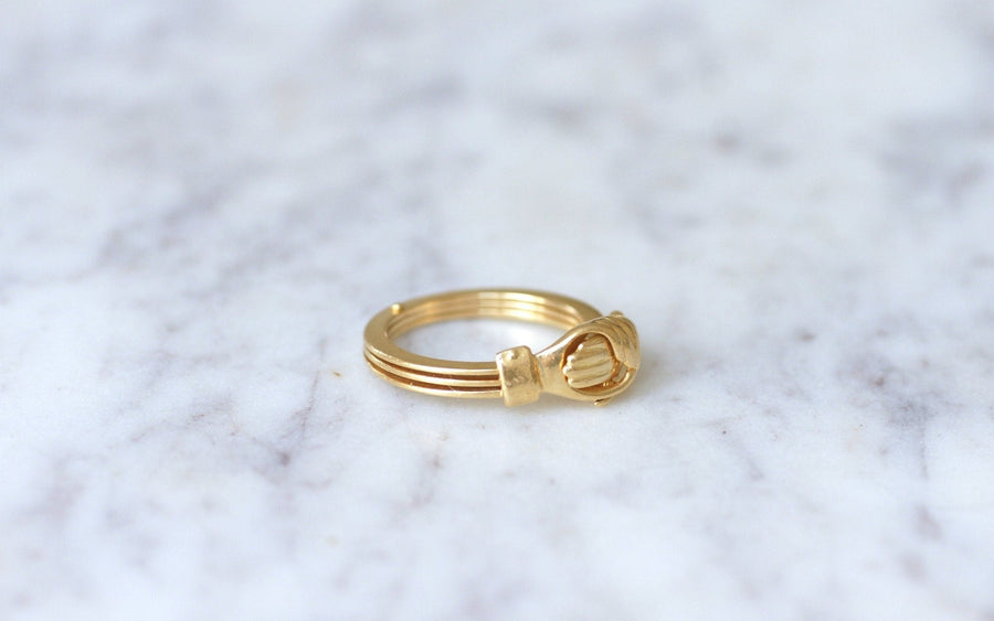 Yellow Gold Faith Ring - Penelope Gallery