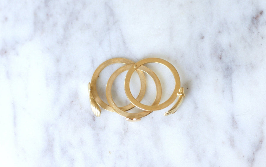 Yellow Gold Faith Ring - Penelope Gallery