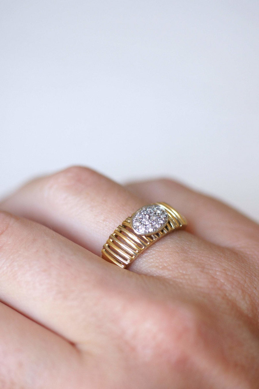 Two gold diamond ring - Penelope Gallery