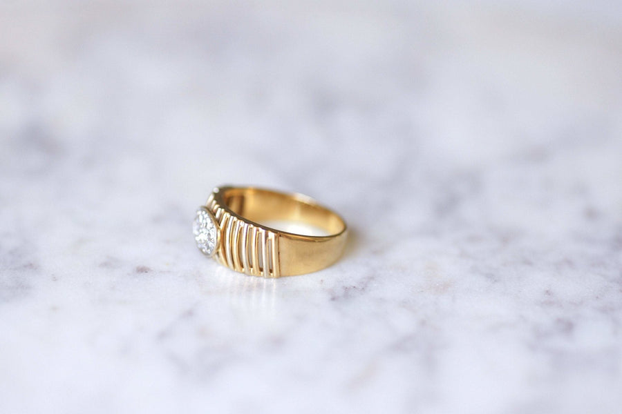 Two gold diamond ring - Penelope Gallery