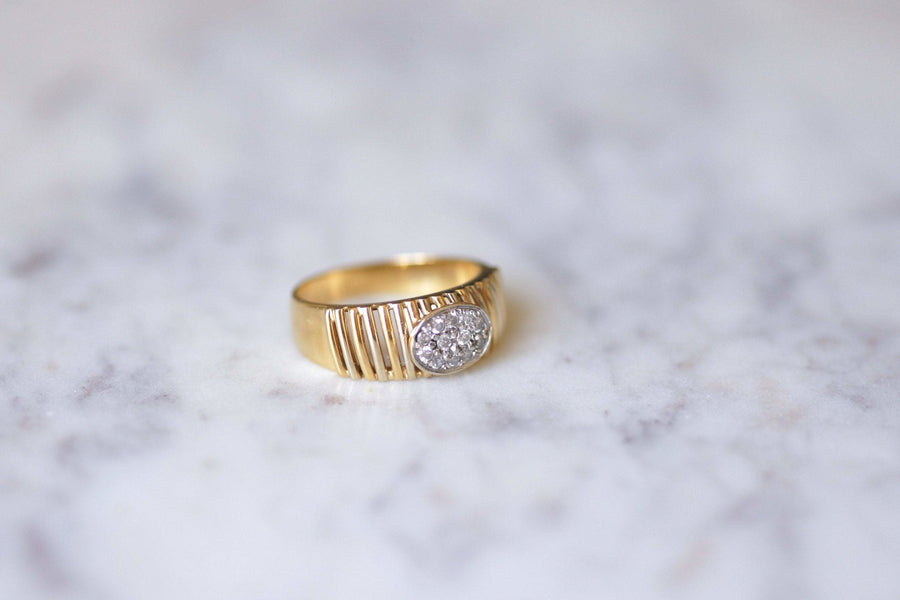 Two gold diamond ring - Penelope Gallery