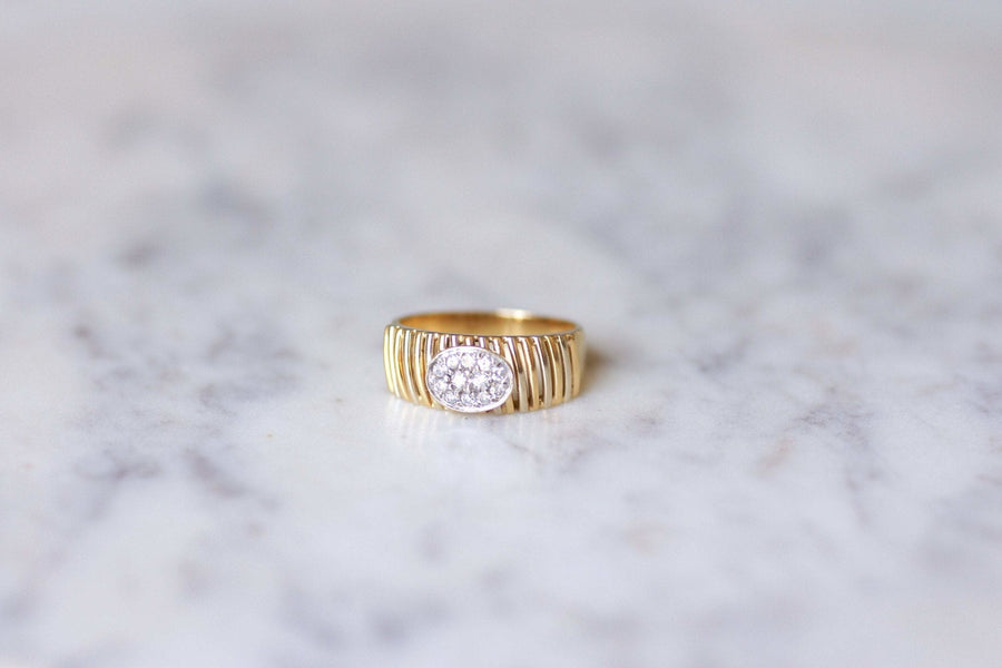 Two gold diamond ring - Penelope Gallery