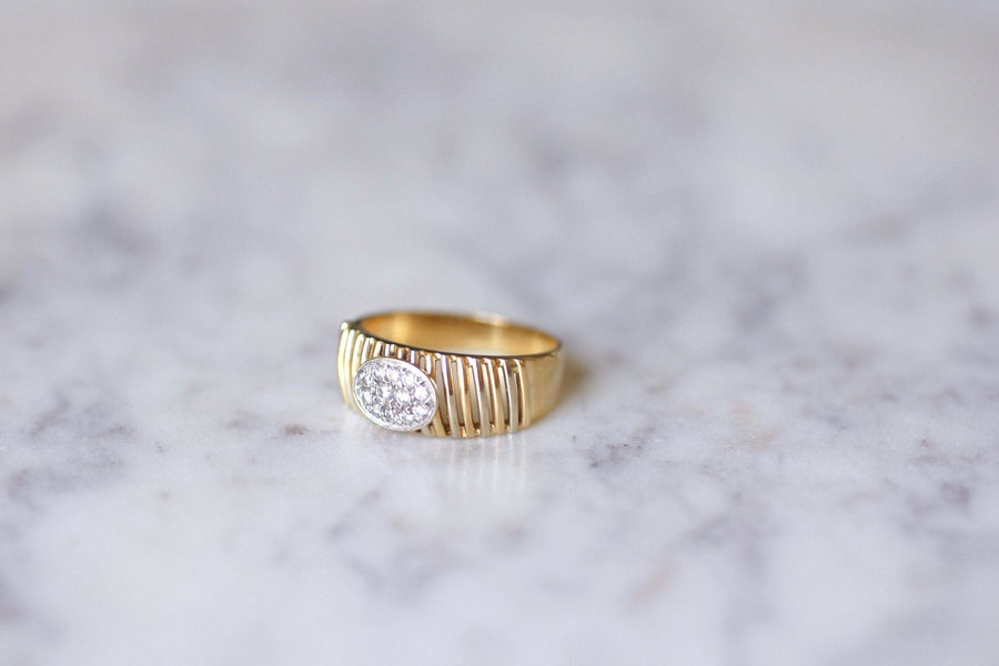 Two gold diamond ring - Penelope Gallery