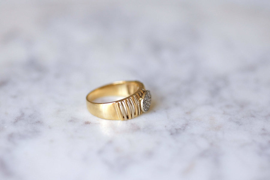 Two gold diamond ring - Penelope Gallery