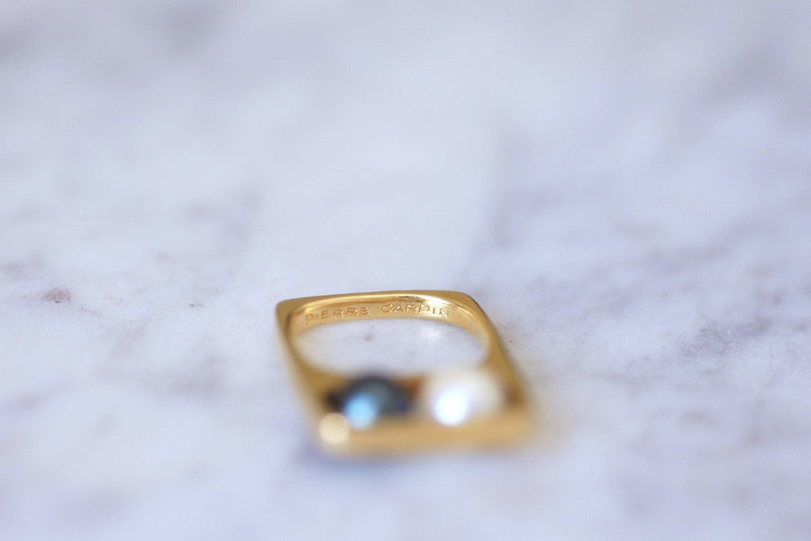Two pearls Dinh Van ring for Pierre Cardin - Galerie Pénélope