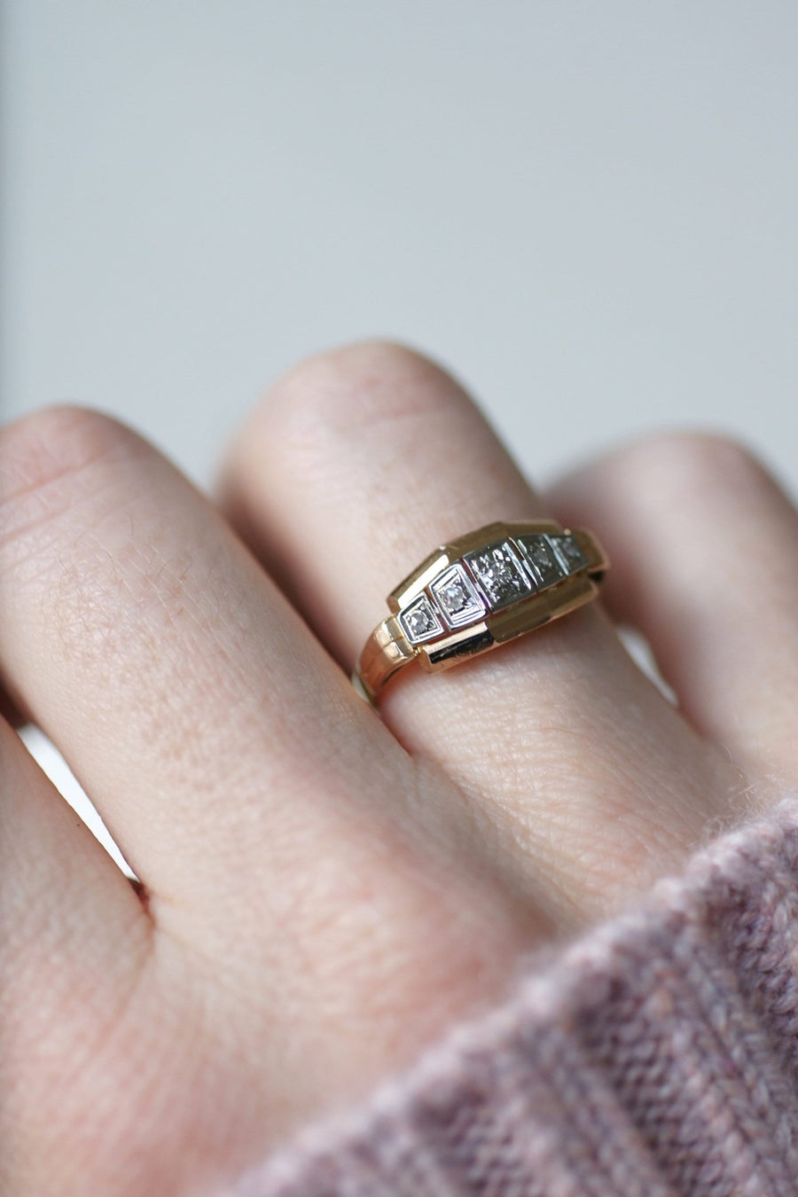 Art Deco bandeau diamond ring - Galerie Pénélope